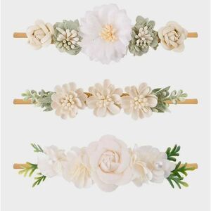 NEW IN BOX WNYUJOY 3 PIECE BABY GIRLS HEADBAND SET